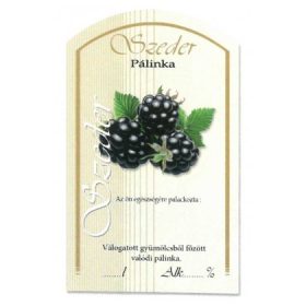 Íves Pálinkás címke - SZEDER (10db/cs)
