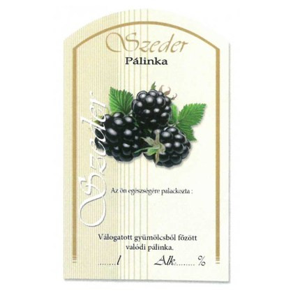 Íves Pálinkás címke - SZEDER (10db/cs)