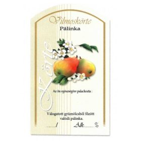 Íves Pálinkás címke - VILMOSKÖRTE (10db/cs)