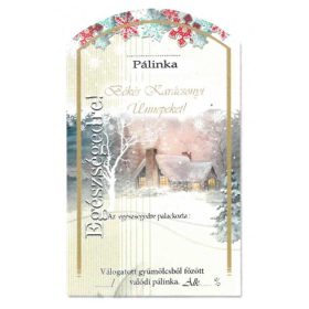 Íves Pálinkás címke - KARÁCSONYI (10db/cs)