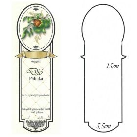 Keskeny Pálinkás Címke - DIÓ (10db/cs)
