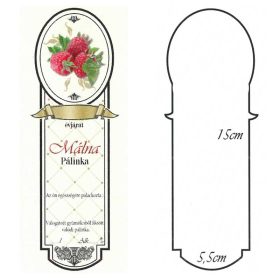 Keskeny Pálinkás Címke - MÁLNA (10db/cs)