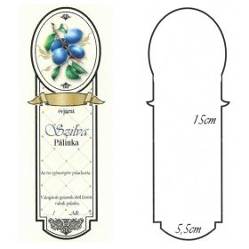 Keskeny Pálinkás Címke - SZILVA (10db/cs)