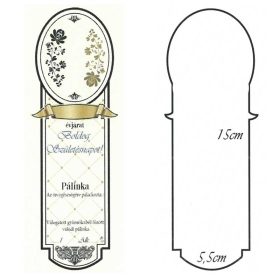 Keskeny Pálinkás Címke - BOLDOG SZÜLETÉSNAPOT (10db/cs)