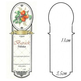Keskeny Kicsi Pálinkás Címke - BARACK (10db/cs)