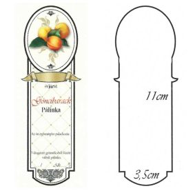 Keskeny Kicsi Pálinkás Címke - GÖNCI BARACK (10db/cs)