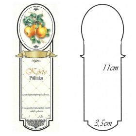 Keskeny Kicsi Pálinkás Címke - KÖRTE (10db/cs)