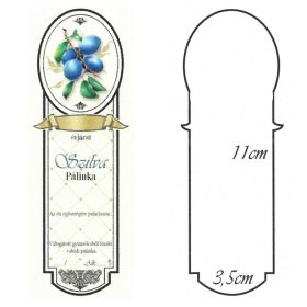 Keskeny Kicsi Pálinkás Címke - SZILVA (10db/cs)