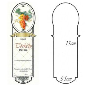Keskeny Kicsi Pálinkás Címke - TÖRKÖLY (10db/cs)