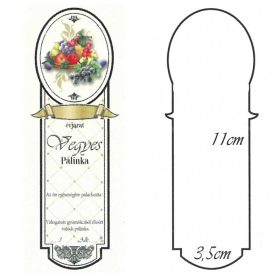 Keskeny Kicsi Pálinkás Címke - VEGYES (10db/cs)