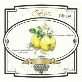 Széles Pálinkás Címke - BIRS (10db/cs)