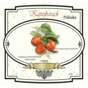 Széles Pálinkás Címke - KAJSZIBARARCK (10db/cs)