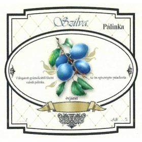 Széles Pálinkás Címke - SZILVA (10db/cs)