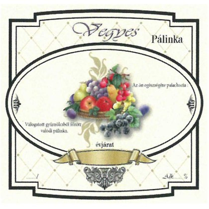Széles Pálinkás Címke - VEGYES (10db/cs)