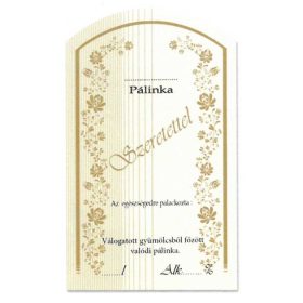 Íves Pálinkás címke - SZERETETTEL (10db/cs)