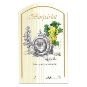   Íves Pálinkás címke - BORPÁRLAT - FEHÉR SZŐLŐ (10db/cs)