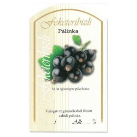 Íves Pálinkás címke - FEKETERIBIZLI (10db/cs)