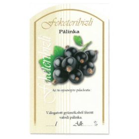 Íves Pálinkás címke - FEKETERIBIZLI (10db/cs)