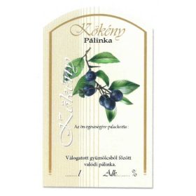 Íves Pálinkás címke - KÖKÉNY (10db/cs)