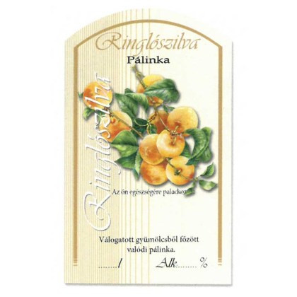 Íves Pálinkás címke - RINGLÓSZILVA (10db/cs)