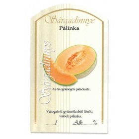 Íves Pálinkás címke - SÁRGADINNYE (10db/cs)