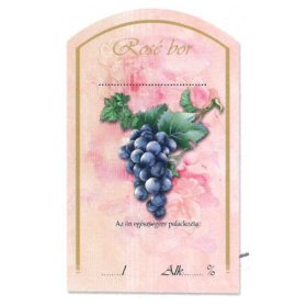 Íves Pálinkás címke - BOROS - ROSÉ BOR  (10db/cs)