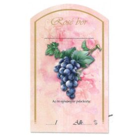 Íves Pálinkás címke - BOROS - ROSÉ BOR  (10db/cs)