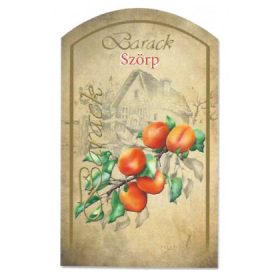 Szörpös címke - BARACK (10db/cs)