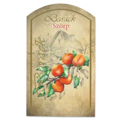 Szörpös címke - BARACK (10db/cs)