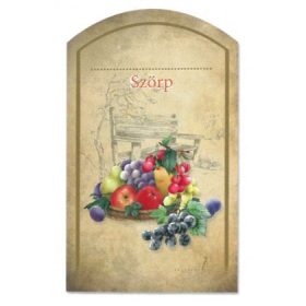 Szörpös címke - FELIRATOZHATÓ  (10db/cs)