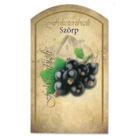 Szörpös címke - FEKETERIBIZLI (10db/cs)
