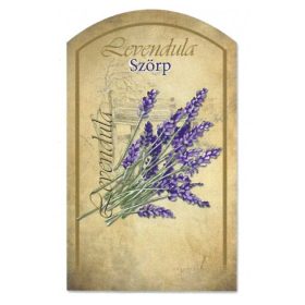 Szörpös címke - LEVENDULA (10db/cs)