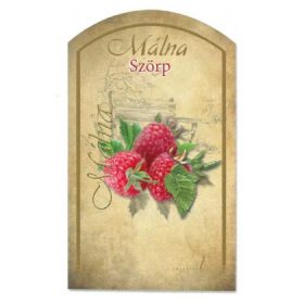 Szörpös címke - MÁLNA (10db/cs)