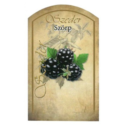 Szörpös címke - SZEDER (10db/cs)