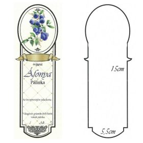 Keskeny Pálinkás Címke - ÁFONYA (10db/cs)