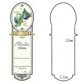 Keskeny Pálinkás Címke - BODZA (10db/cs)