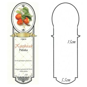 Keskeny Kicsi Pálinkás Címke - KAJSZIBARACK (10db/cs)