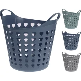   Háztartási műanyag kosár rácsos 26L - 3 színben-rácsos (042244450)