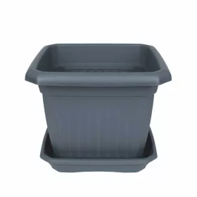 Virágcserép négyszögletes 30cm ANTRACIT