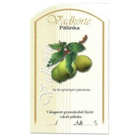 Íves Pálinkás címke - VADKÖRTE (10db/cs)