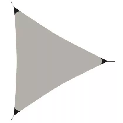 Napvitorla - 3,6x3,6x3,6m - Világosszürke - Háromszög alakú (C46400610)
