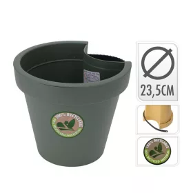   Kaspó csatornára helyezhető 235X210MM - Sötétzöld (Y54199780)