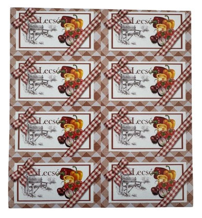 Befőtt díszítő csomag - LECSÓ