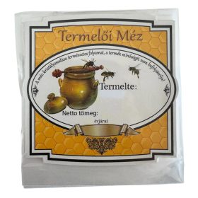 Mézes címke - FELIRATOZHATÓ (10db/cs)