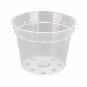 Kaspó orchidea cserép 14cm-es -átlátszó- PE