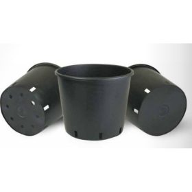 Termesztő edény alacsony - fekete - 35 L