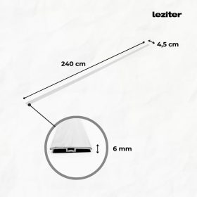   Vinyl SPC padló burkolatváltó Reno kőhatású szürke 2400x45x6 mm