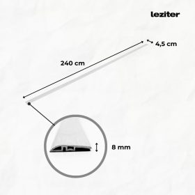   Vinyl SPC padló szintkiegyenlítő Reno kőhatású szürke 2400x45x8 mm