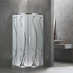   Spirit Bamboo 80x80 cm íves zuhanykabin zuhanytálca nélkül