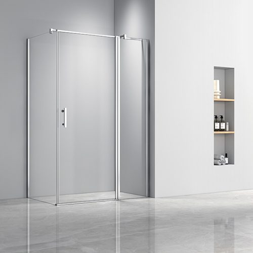 Simple 80x100 cm nyílóajtós aszimmetrikus zuhanykabin zuhanytálca nélkül